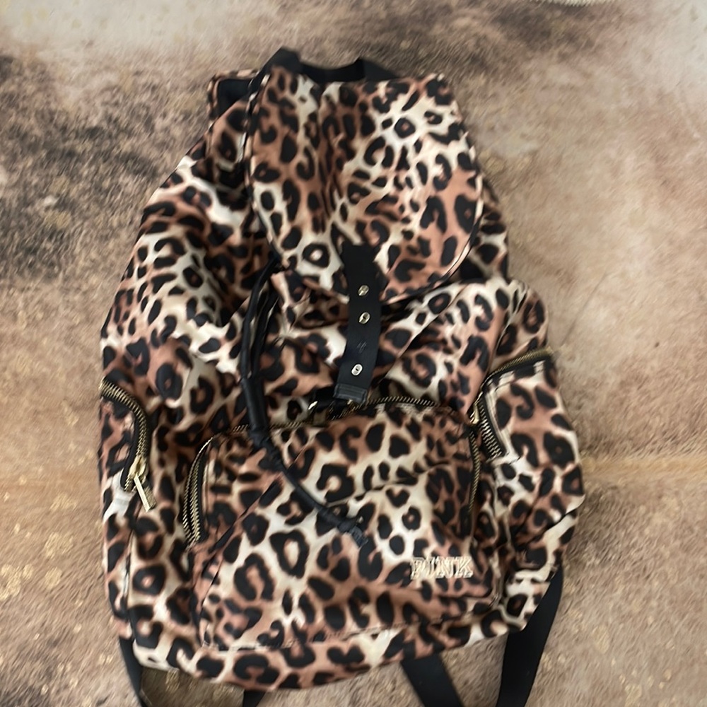 Large size 17x17 panther style PINK backpack rare